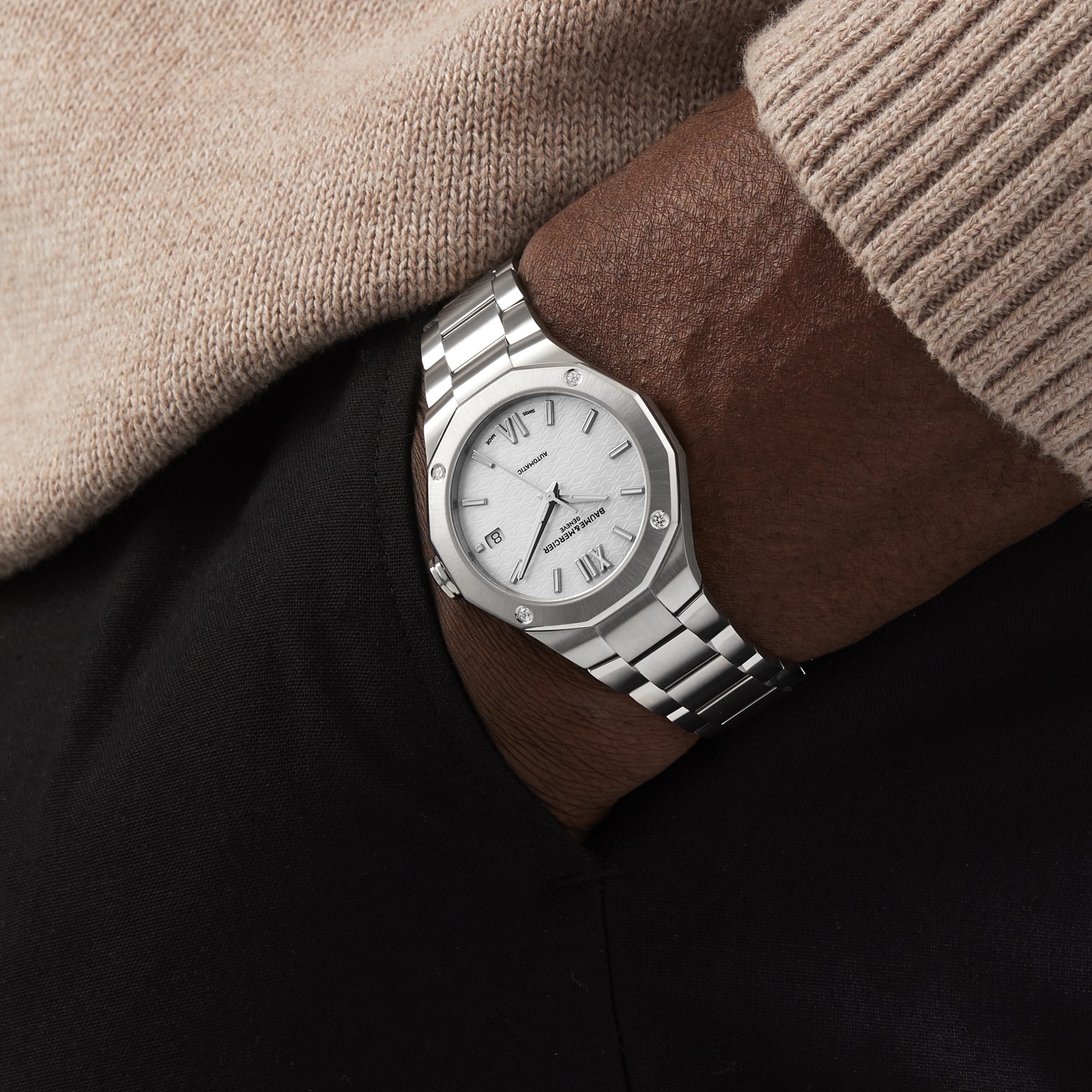 Baume & Mercier Riviera 36mm Unisex Watch Mother Of Pearl Baume & Mercier Riviera 36mm Unisex Watch Mother Of Pearl
