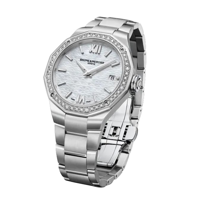 Baume & Mercier Riviera 36mm Unisex Watch Mother Of Pearl