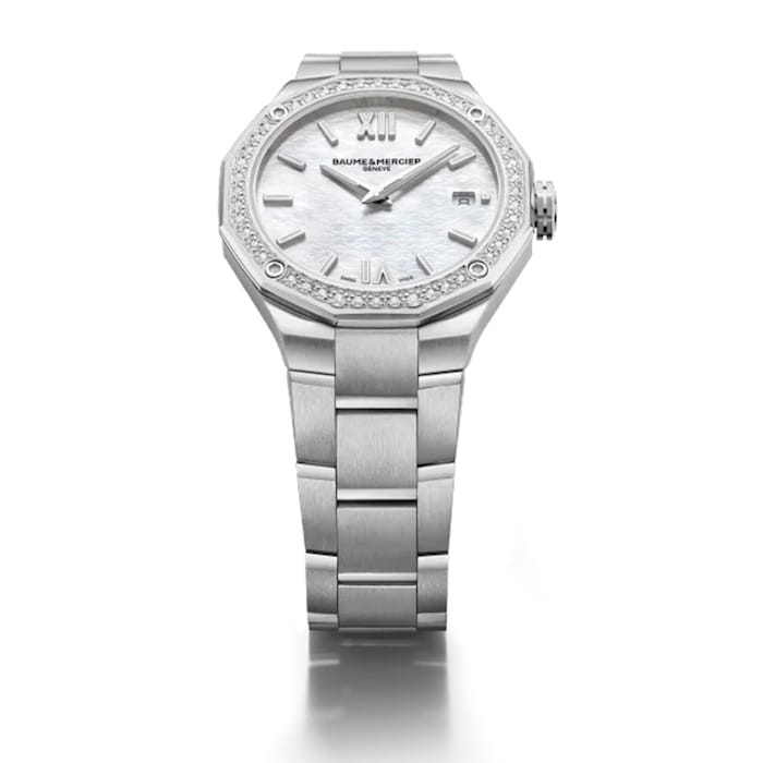 Baume & Mercier Riviera 36mm Unisex Watch Mother Of Pearl