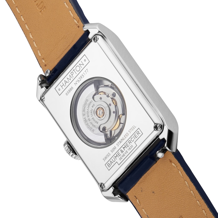 Baume & Mercier Hampton Automatic 43mm X 27mm Watch Blue