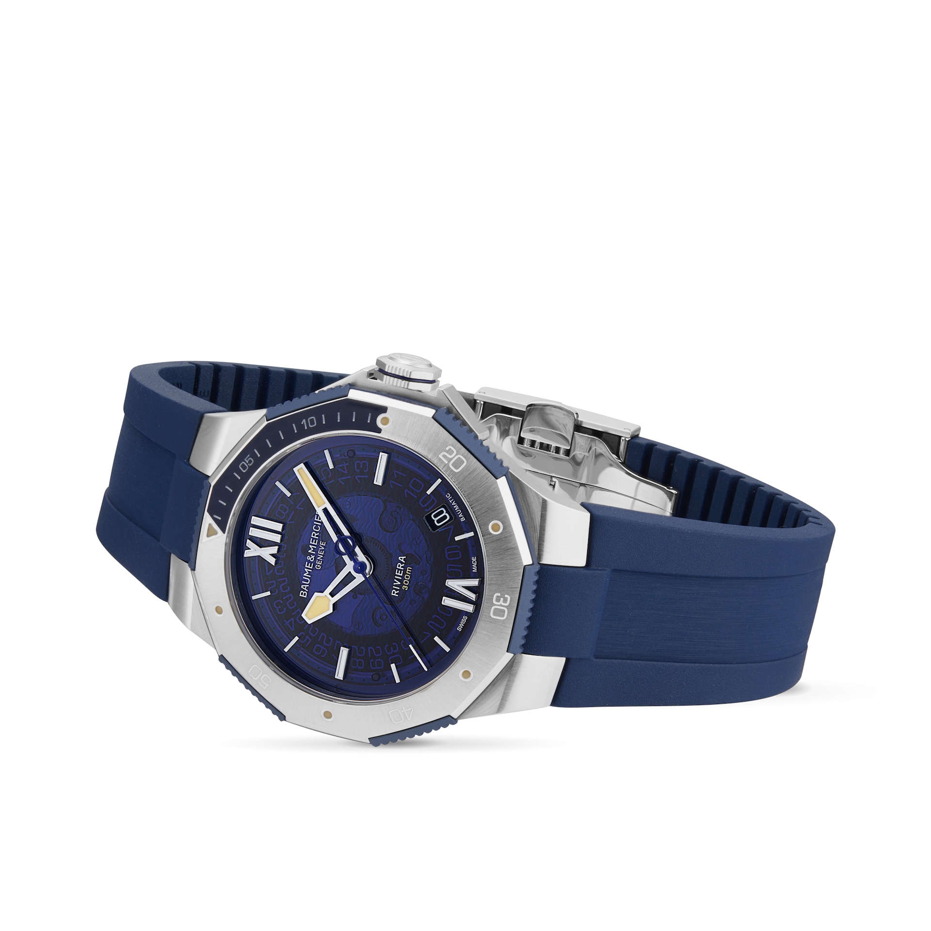 Baume & Mercier Riviera Automatic 42mm Mens Watch Blue