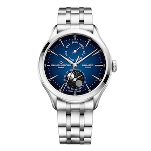 Baume & Mercier Clifton 42mm Mens Watch Blue
