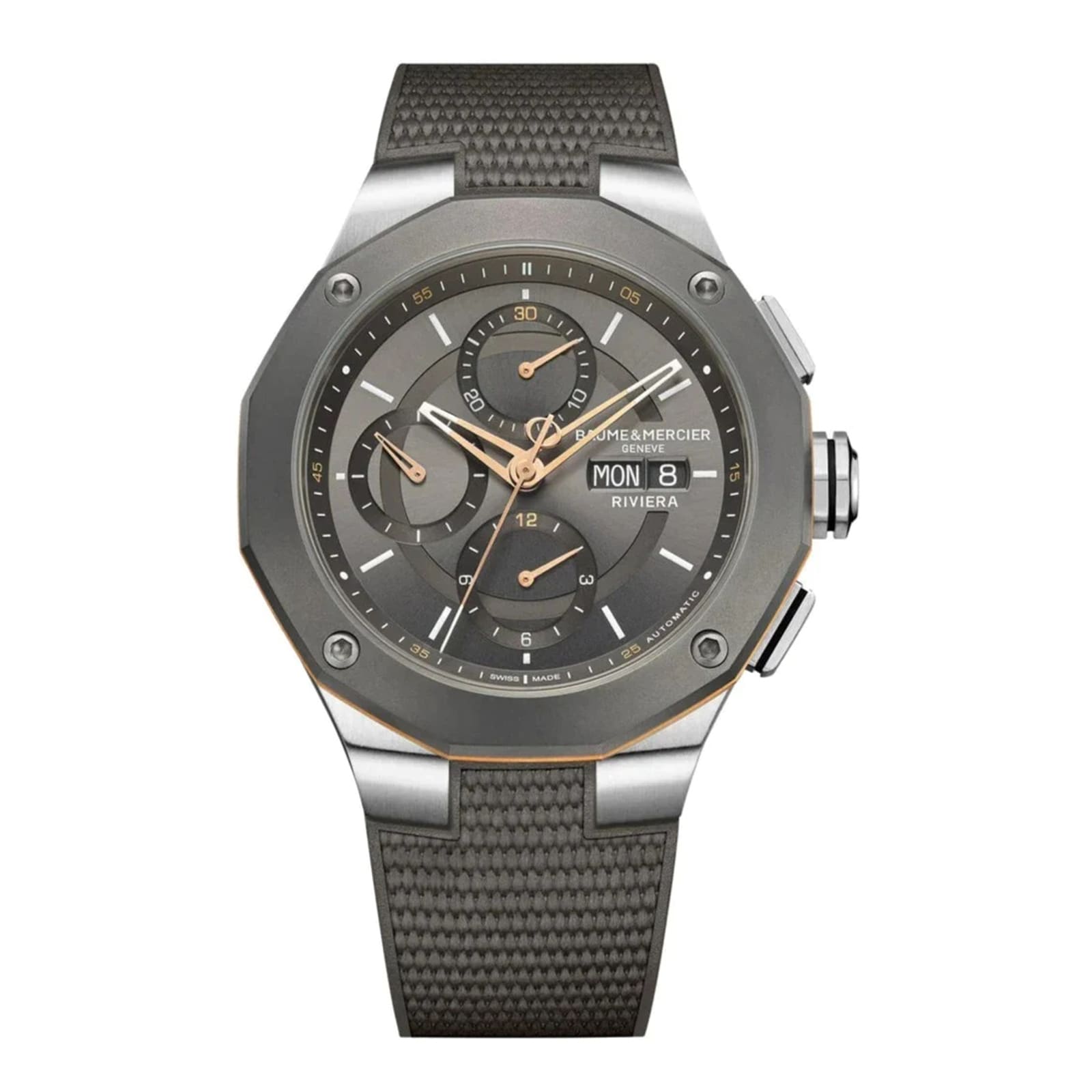 Baume & Mercier Riviera 43mm Mens Watch Grey