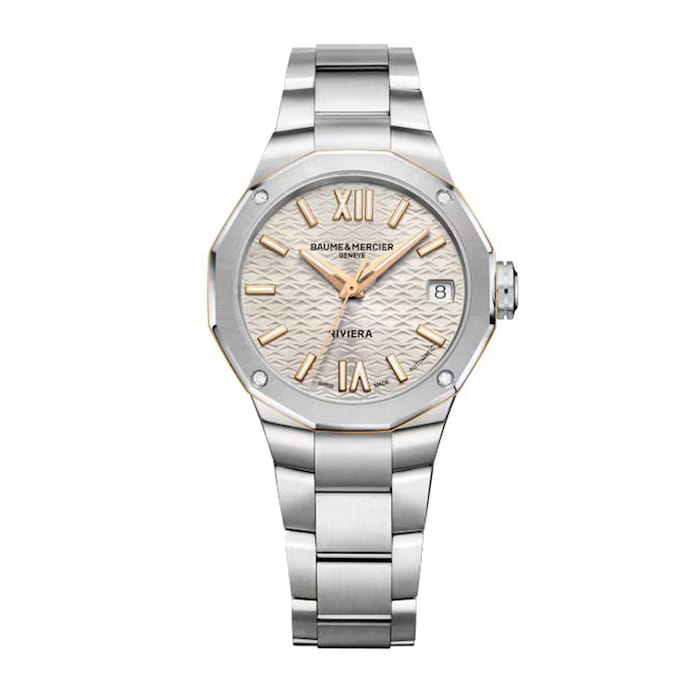 Baume & Mercier Riviera Automatic 33mm Ladies Watch Champagne