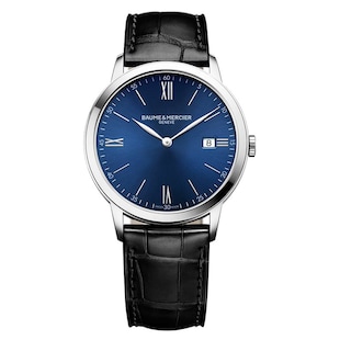 Baume & Mercier Classima Quartz Date Display 40mm Mens Watch Blue