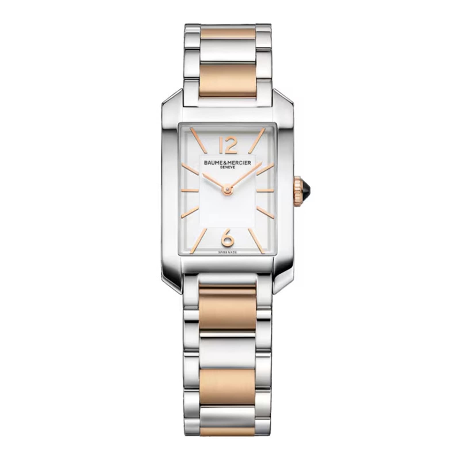 Baume & Mercier Hampton Quartz 35mm X 22mm Ladies Watch White Baume & Mercier Hampton Quartz 35mm X 22mm Ladies Watch White