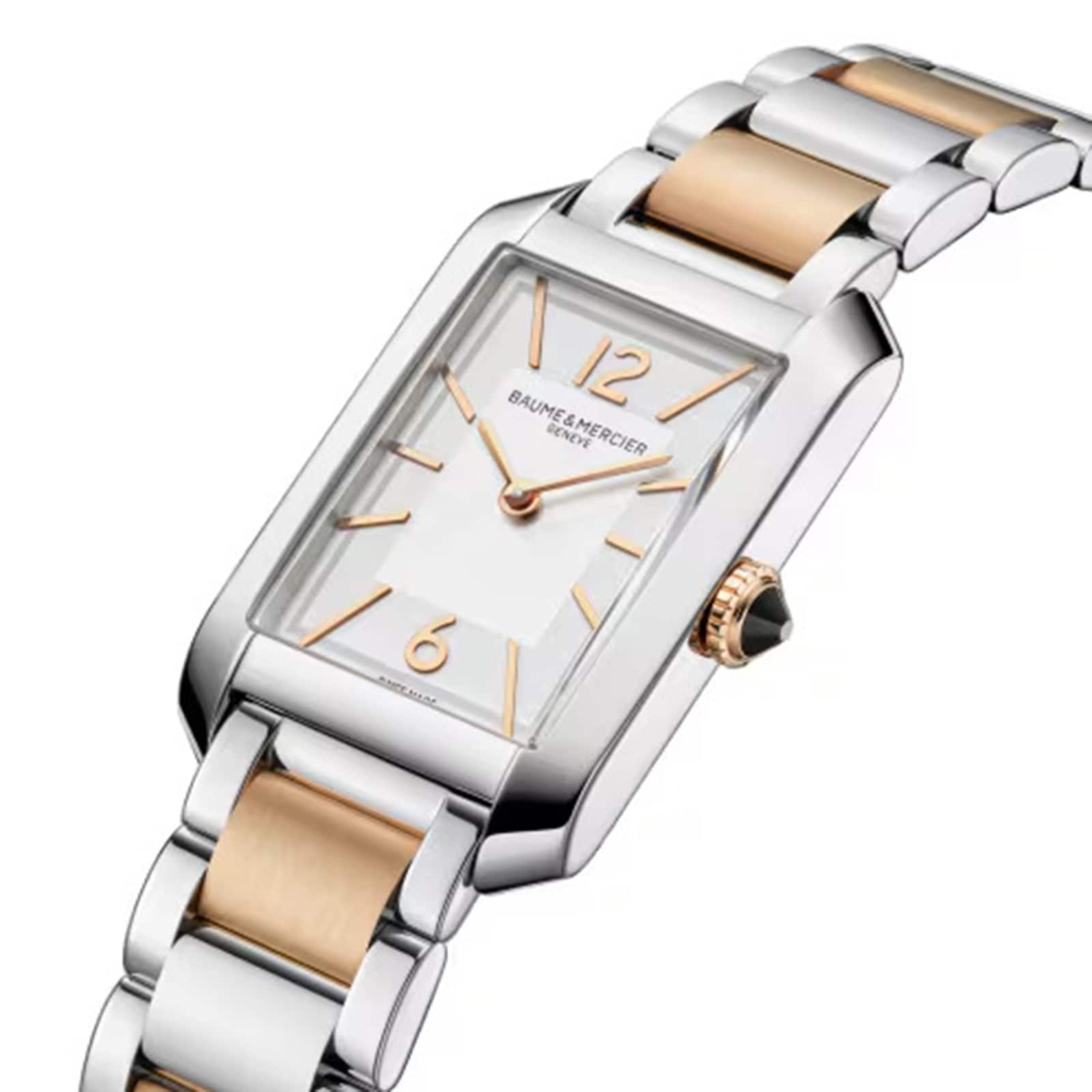 Baume & Mercier Hampton Quartz 35mm X 22mm Ladies Watch White Baume & Mercier Hampton Quartz 35mm X 22mm Ladies Watch White