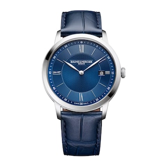 Baume & Mercier Classima 40mm Mens Watch Blue Baume & Mercier Classima 40mm Mens Watch Blue