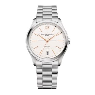Baume & Mercier Clifton 39mm Mens Watch White Baume & Mercier Clifton 39mm Mens Watch White