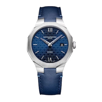 Baume & Mercier Riviera 39mm Mens Watch Blue Baume & Mercier Riviera 39mm Mens Watch Blue