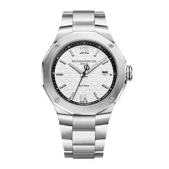 Baume & Mercier Riviera 42mm Mens Watch Silver