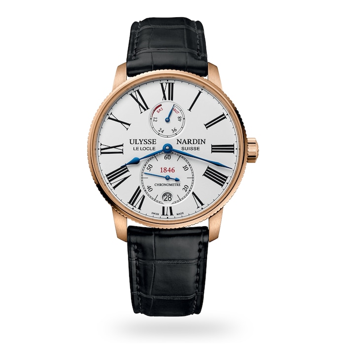 Ulysse Nardin Marine Torpilleur 42mm 18ct Rose Gold Case And Bezel