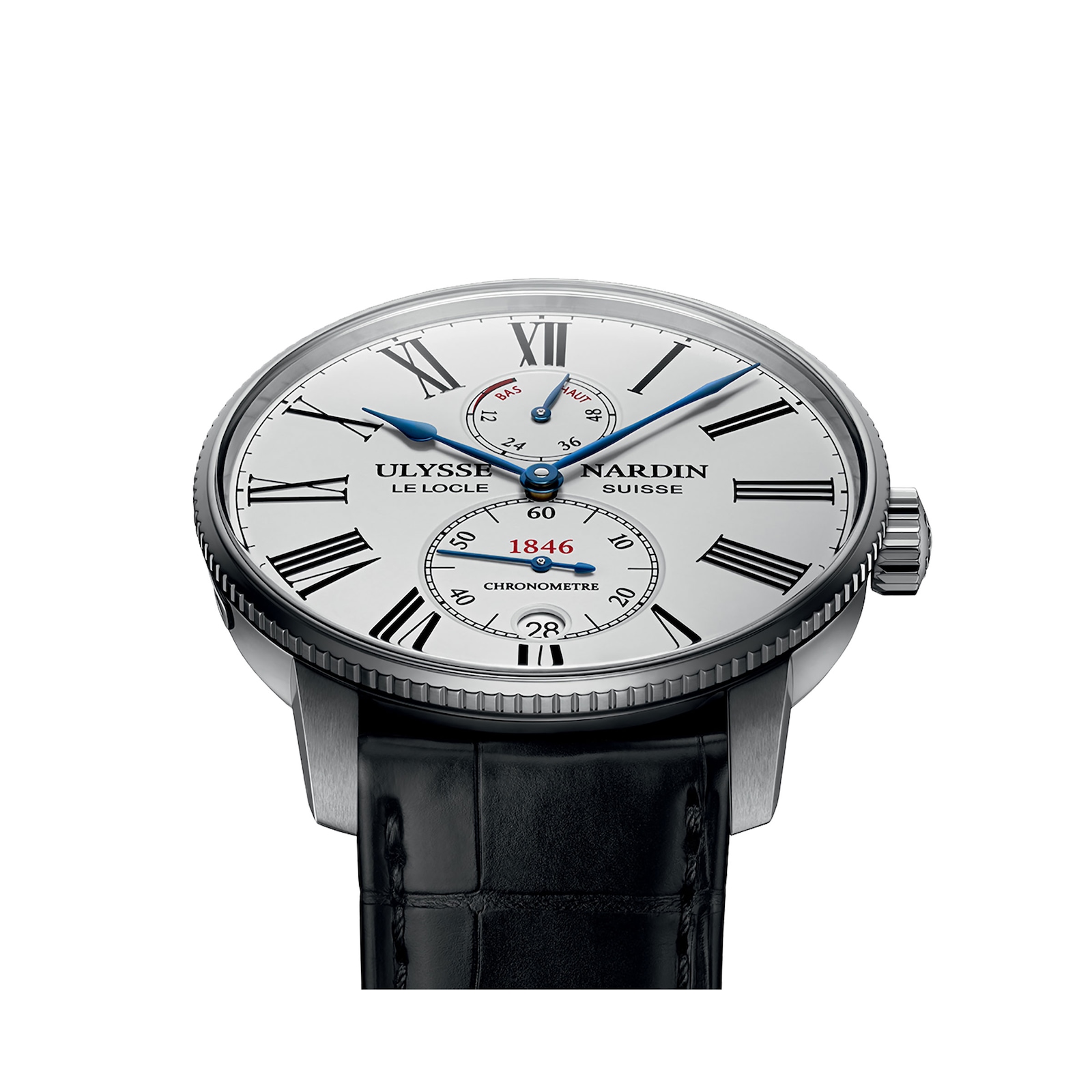 Ulysse Nardin Marine Torpilleur 42mm Stainless Steel Case And Bezel