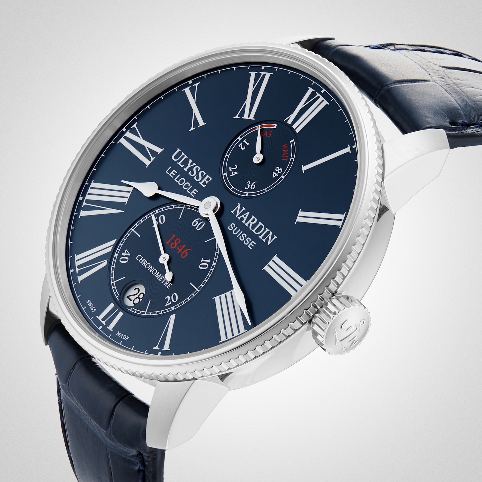 Ulysse Nardin Marine Torpilleur 42mm Stainless Steel Case And Bezel
