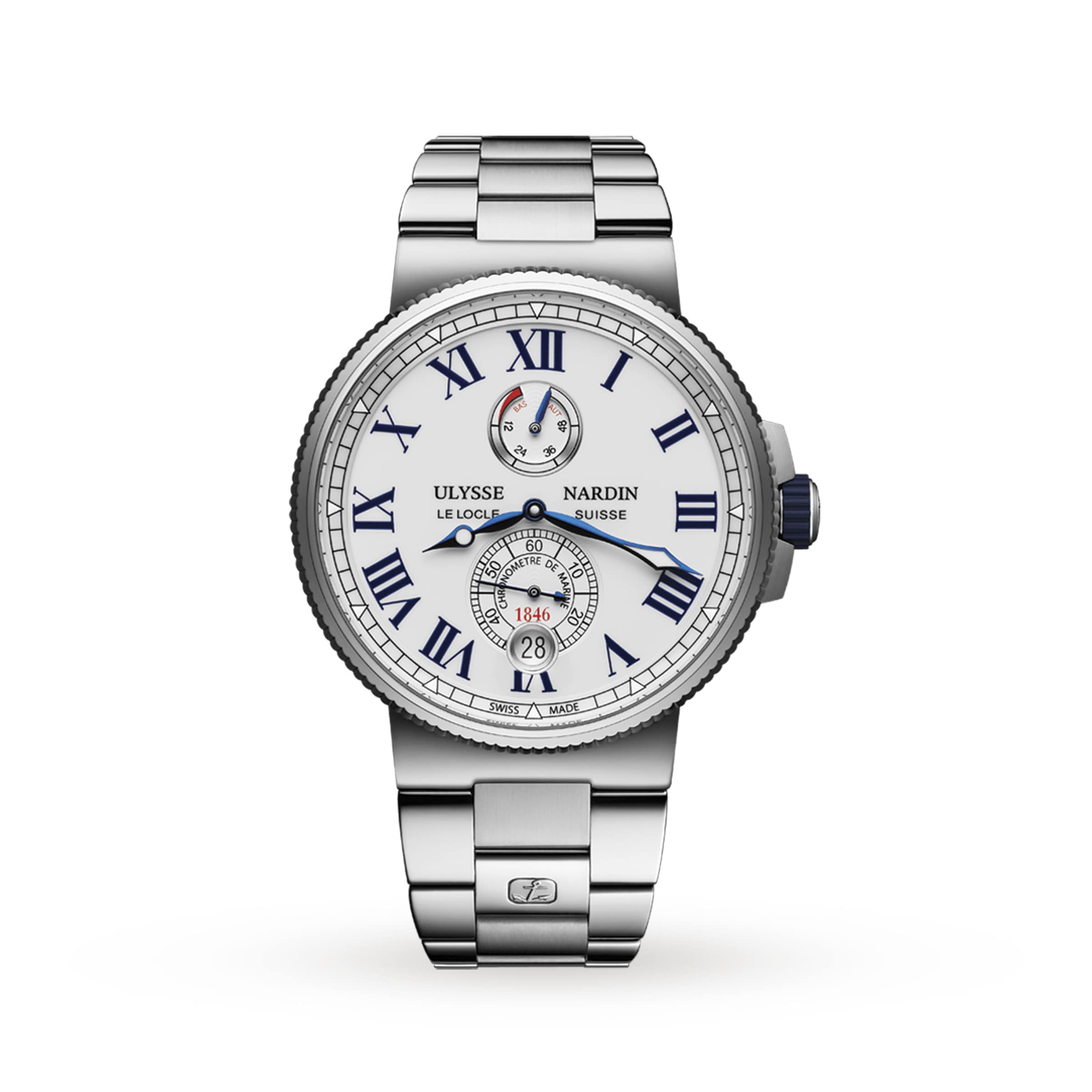 Ulysse Nardin Marine Torpilleur 42mm Stainless Steel Case And Bezel