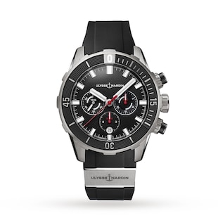 Ulysse Nardin Diver Chronograph 44mm Titanium Case And Bezel