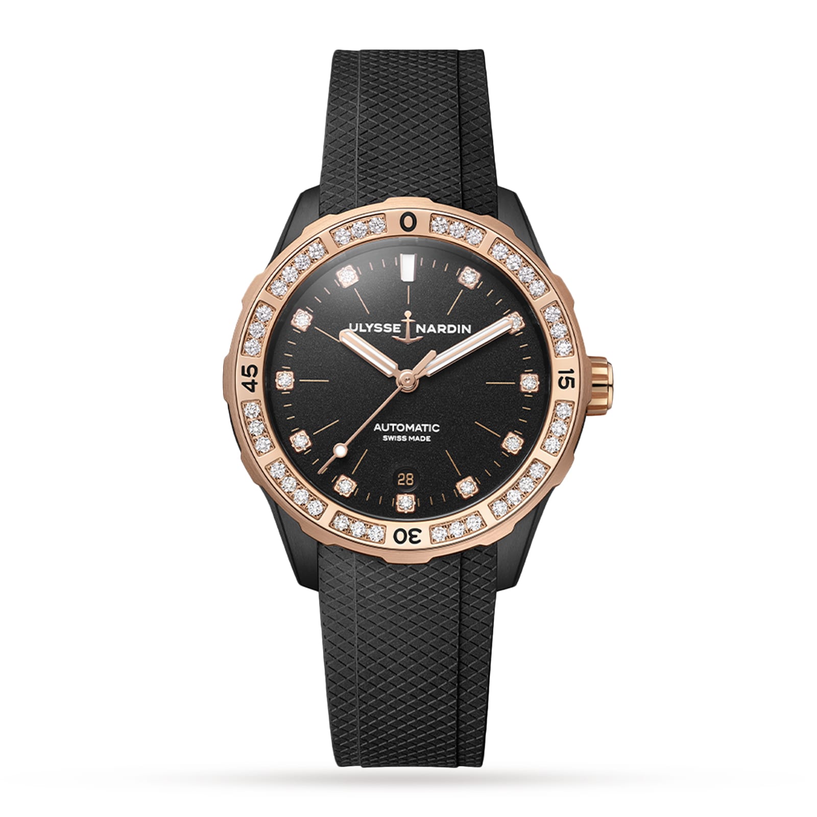 Ulysse Nardin Diver 39mm Black DLC Stainless Steel Case