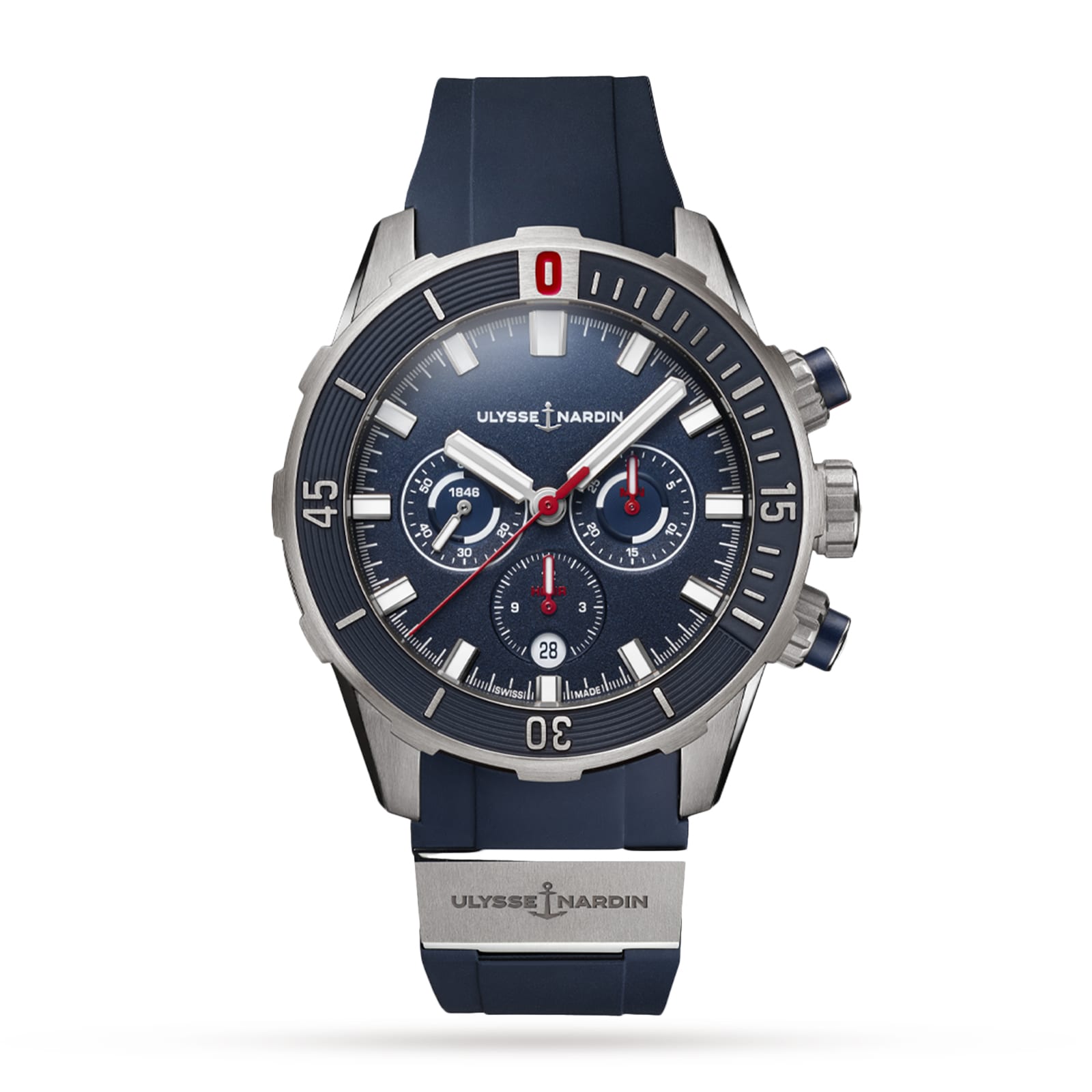 Ulysse Nardin Diver Chronograph 44mm Titanium Case And Bezel Ulysse Nardin Diver Chronograph 44mm Titanium Case And Bezel