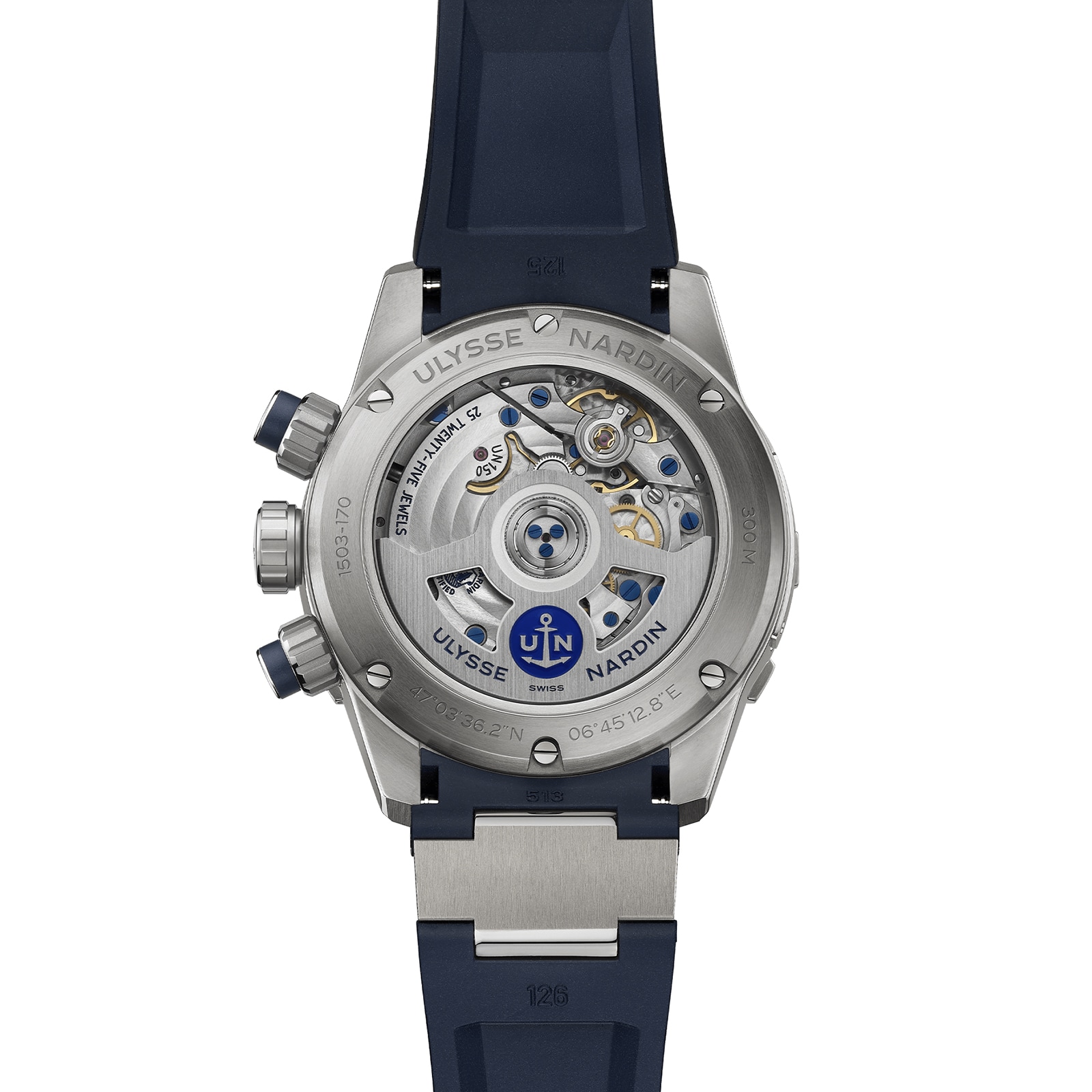 Ulysse Nardin Diver Chronograph 44mm Titanium Case And Bezel Ulysse Nardin Diver Chronograph 44mm Titanium Case And Bezel