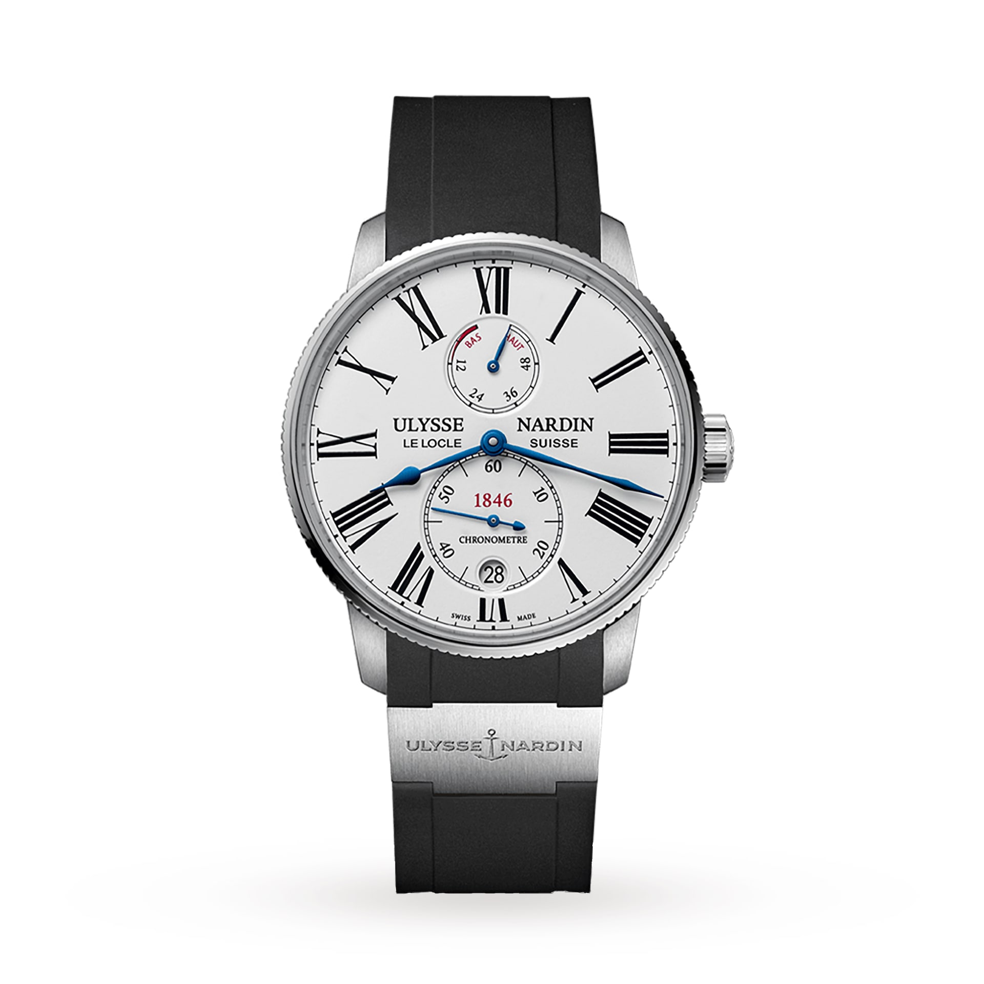Ulysse Nardin Marine Torpilleur 42mm Stainless Steel Case And Bezel
