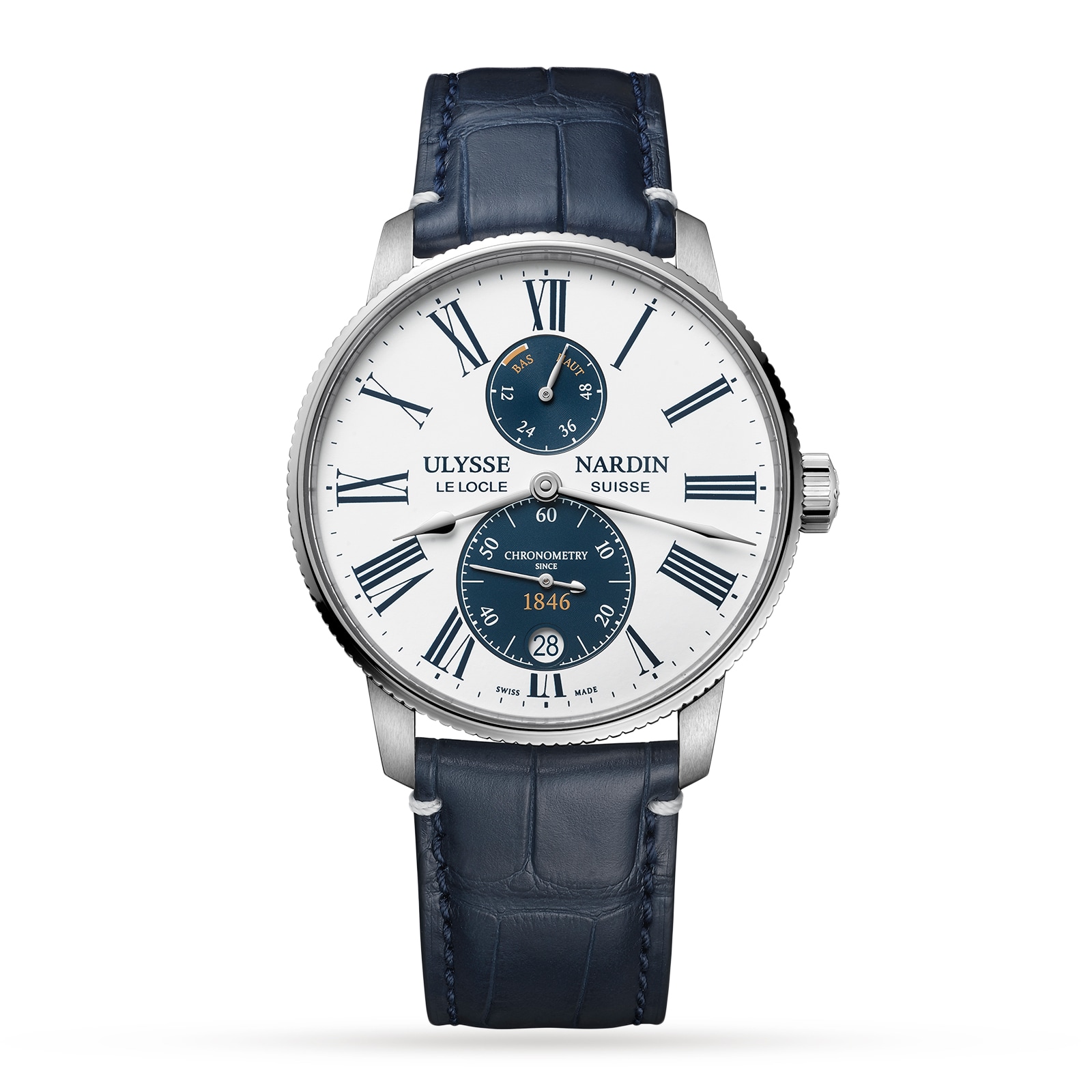 Ulysse Nardin Marine Torpilleur 42mm Stainless Steel Case And Bezel