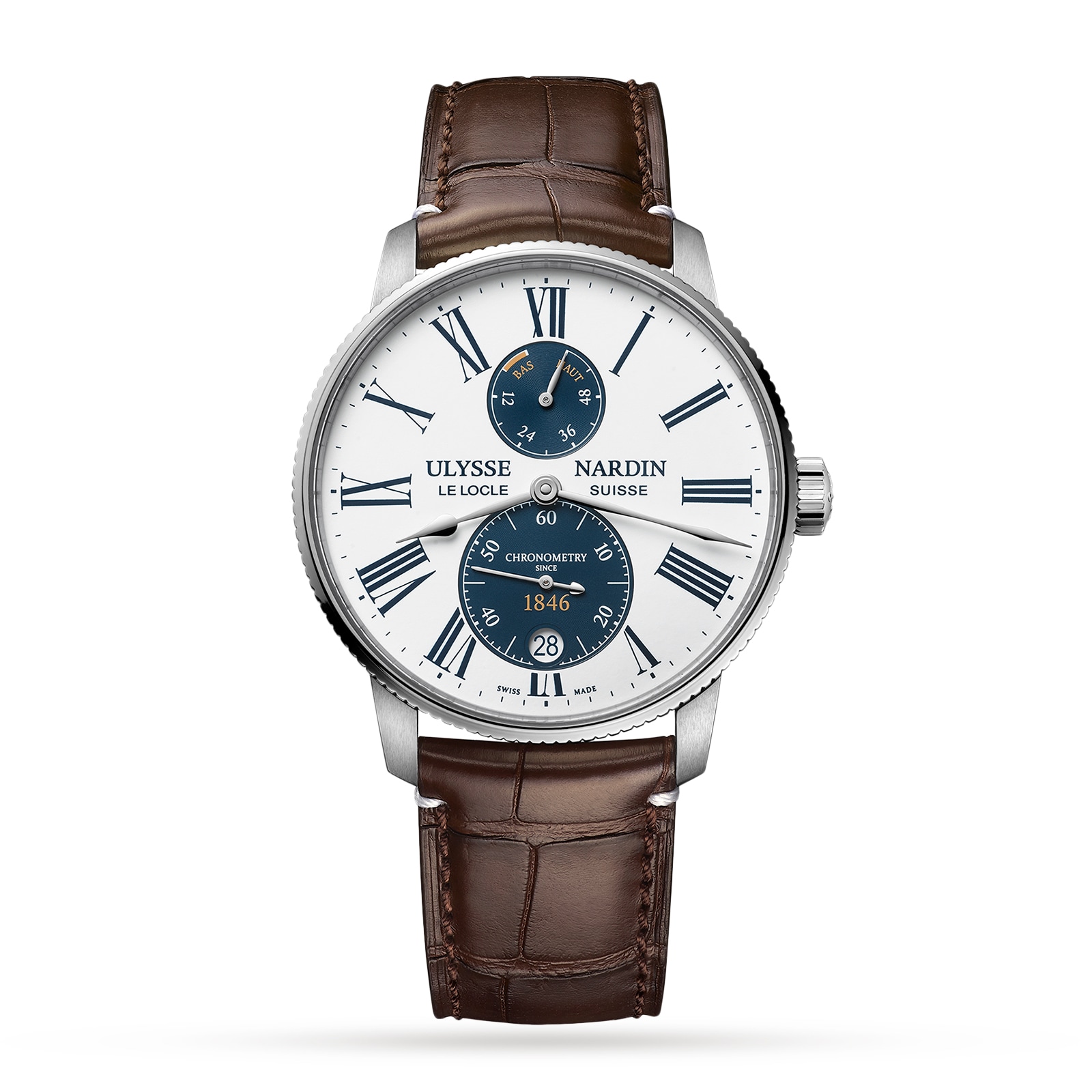 Ulysse Nardin Marine Torpilleur 42mm Stainless Steel Case And Bezel Ulysse Nardin Marine Torpilleur 42mm Stainless Steel Case And Bezel