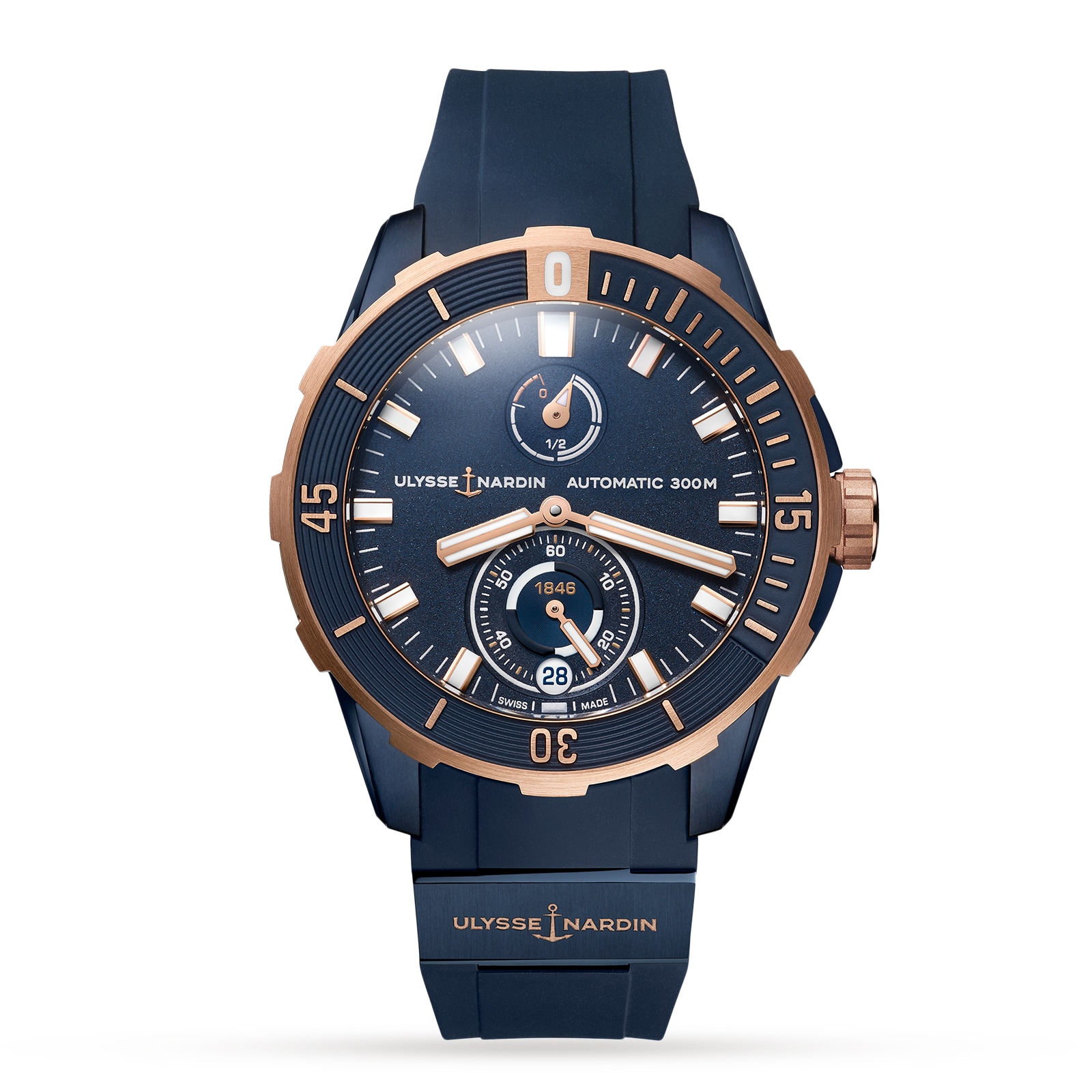 Ulysse Nardin Diver 44mm Blue PVD Titanium Case
