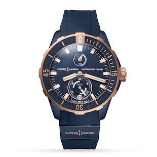 Ulysse Nardin Diver 44mm Blue PVD Titanium Case