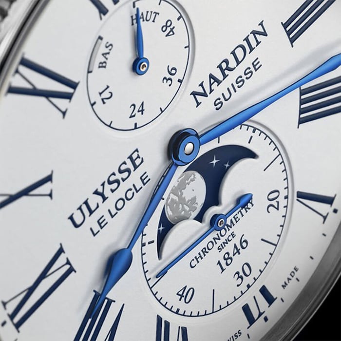 Ulysse Nardin Marine Torpilleur Moonphase 42mm Stainless Steel Case And Bezel