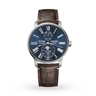 Ulysse Nardin Marine Torpilleur Moonphase 42mm Stainless Steel Case And Bezel