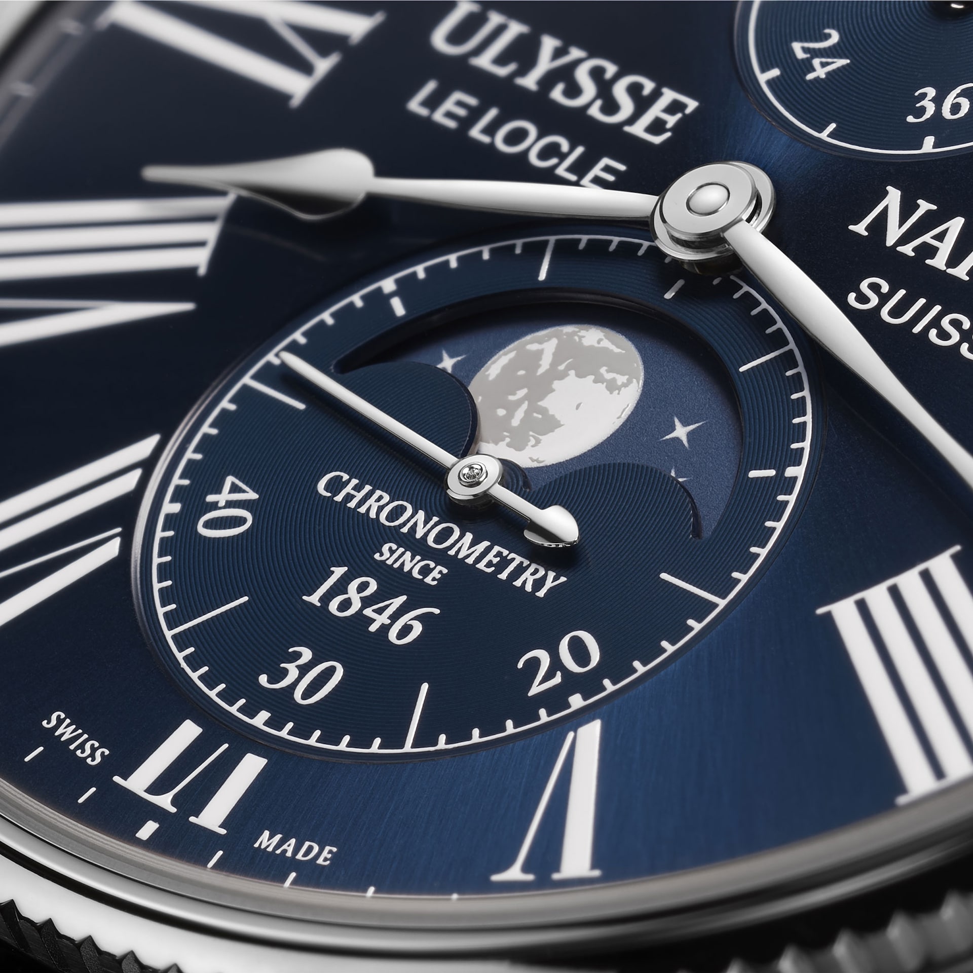 Ulysse Nardin Marine Torpilleur Moonphase 42mm Stainless Steel Case And Bezel