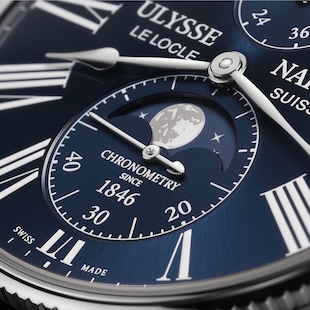 Ulysse Nardin Marine Torpilleur Moonphase 42mm Stainless Steel Case And Bezel