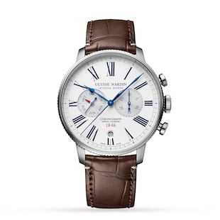 Ulysse Nardin Marine Torpilleur Chronograph 44mm Stainless Steel Case And Bezel