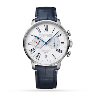 Ulysse Nardin Marine Torpilleur Chronograph 44mm Stainless Steel Case And Bezel