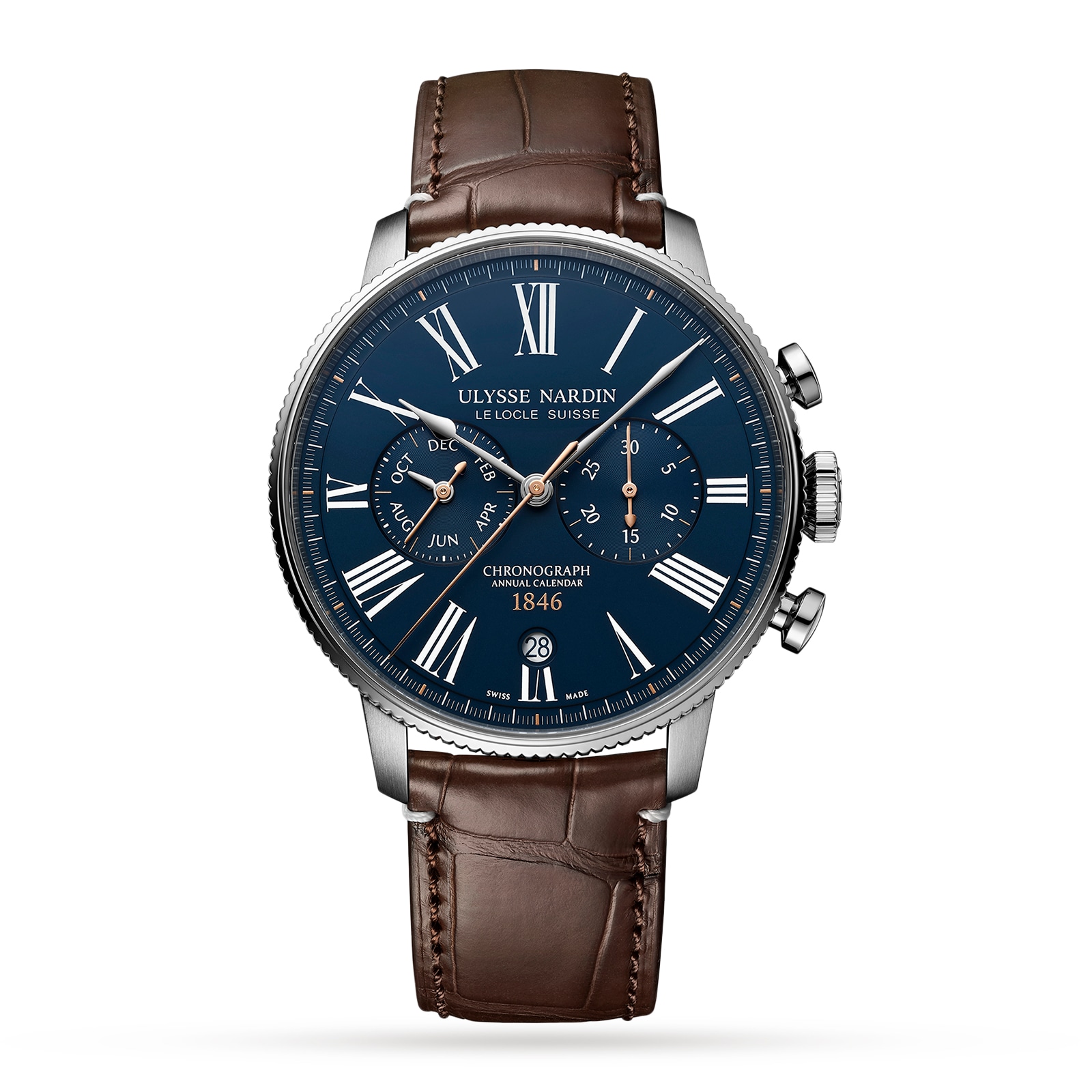 Ulysse Nardin Marine Torpilleur Chronograph 44mm Stainless Steel Case And Bezel Ulysse Nardin Marine Torpilleur Chronograph 44mm Stainless Steel Case And Bezel