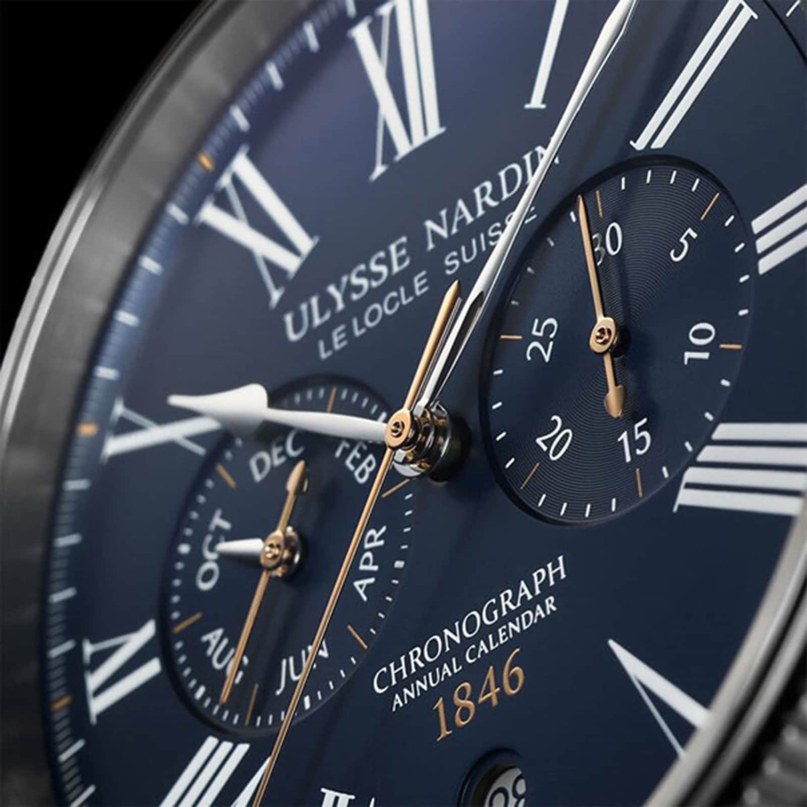 Ulysse Nardin Marine Torpilleur Chronograph 44mm Stainless Steel Case And Bezel Ulysse Nardin Marine Torpilleur Chronograph 44mm Stainless Steel Case And Bezel