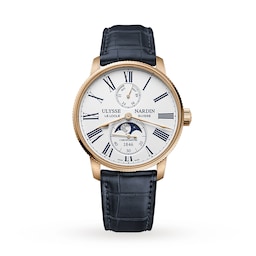 17720715 - Marine Torpilleur Moonphase 42mm 18ct Rose Gold Case And Bezel