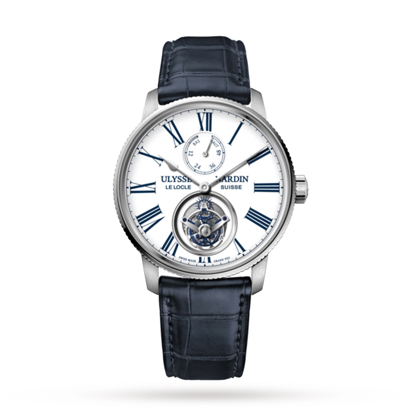 Ulysse Nardin Marine Torpilleur Tourbillon 42mm Stainless Steel Case And Bezel Ulysse Nardin Marine Torpilleur Tourbillon 42mm Stainless Steel Case And Bezel