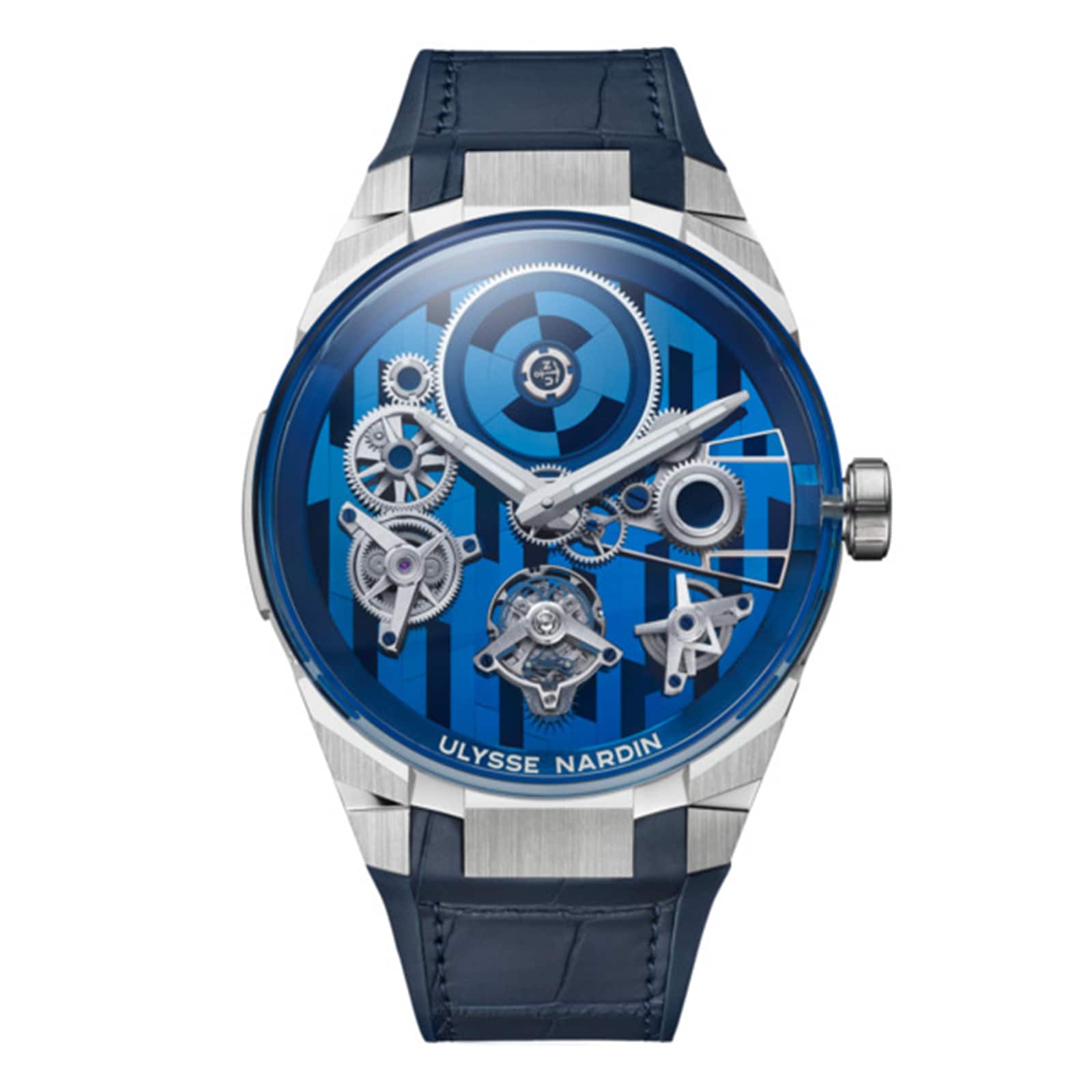 Ulysse Nardin Blast Free Wheel Marquetry 45mm 18ct White Gold Case Ulysse Nardin Blast Free Wheel Marquetry 45mm 18ct White Gold Case