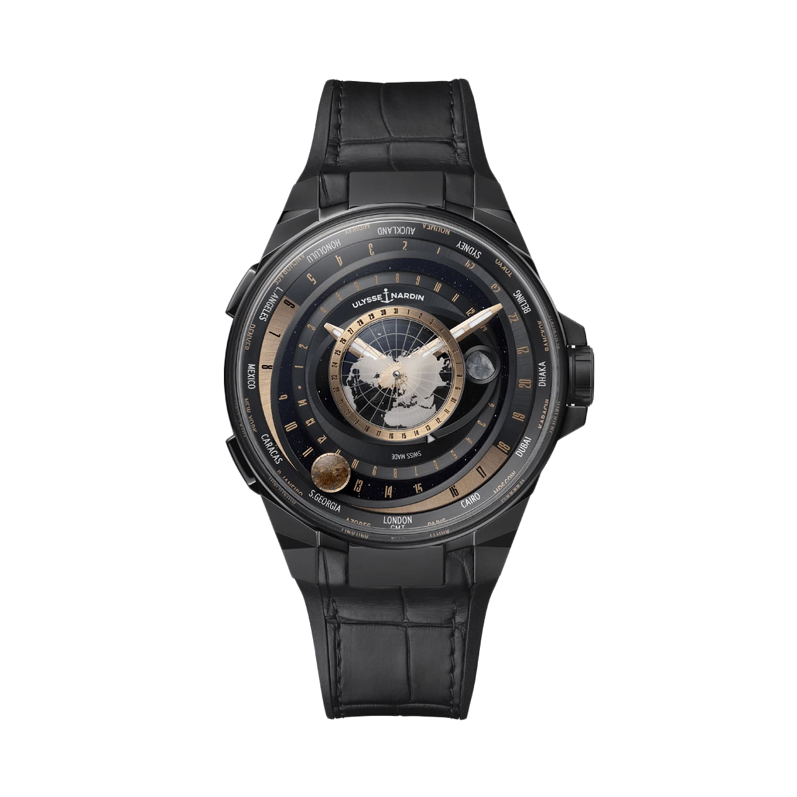 Ulysse Nardin Blast Moonstruck 45mm Black Ceramic And Black DLC Titanium Case