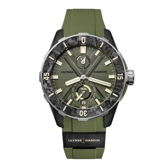 Ulysse Nardin Diver Net Ops 44mm Mens Watch Green Ulysse Nardin Diver Net Ops 44mm Mens Watch Green