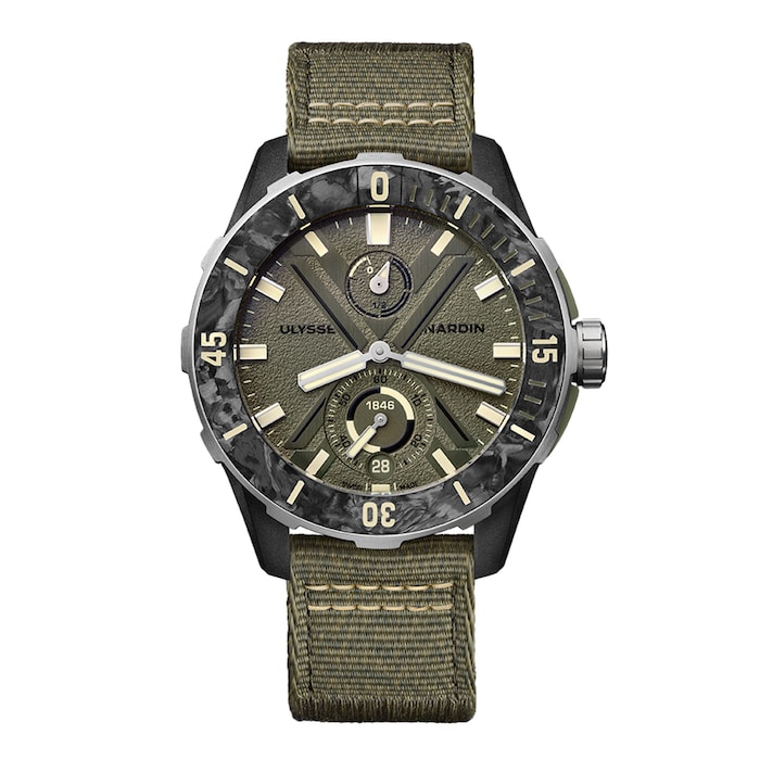 Ulysse Nardin Diver Net Ops 44mm Mens Watch Green