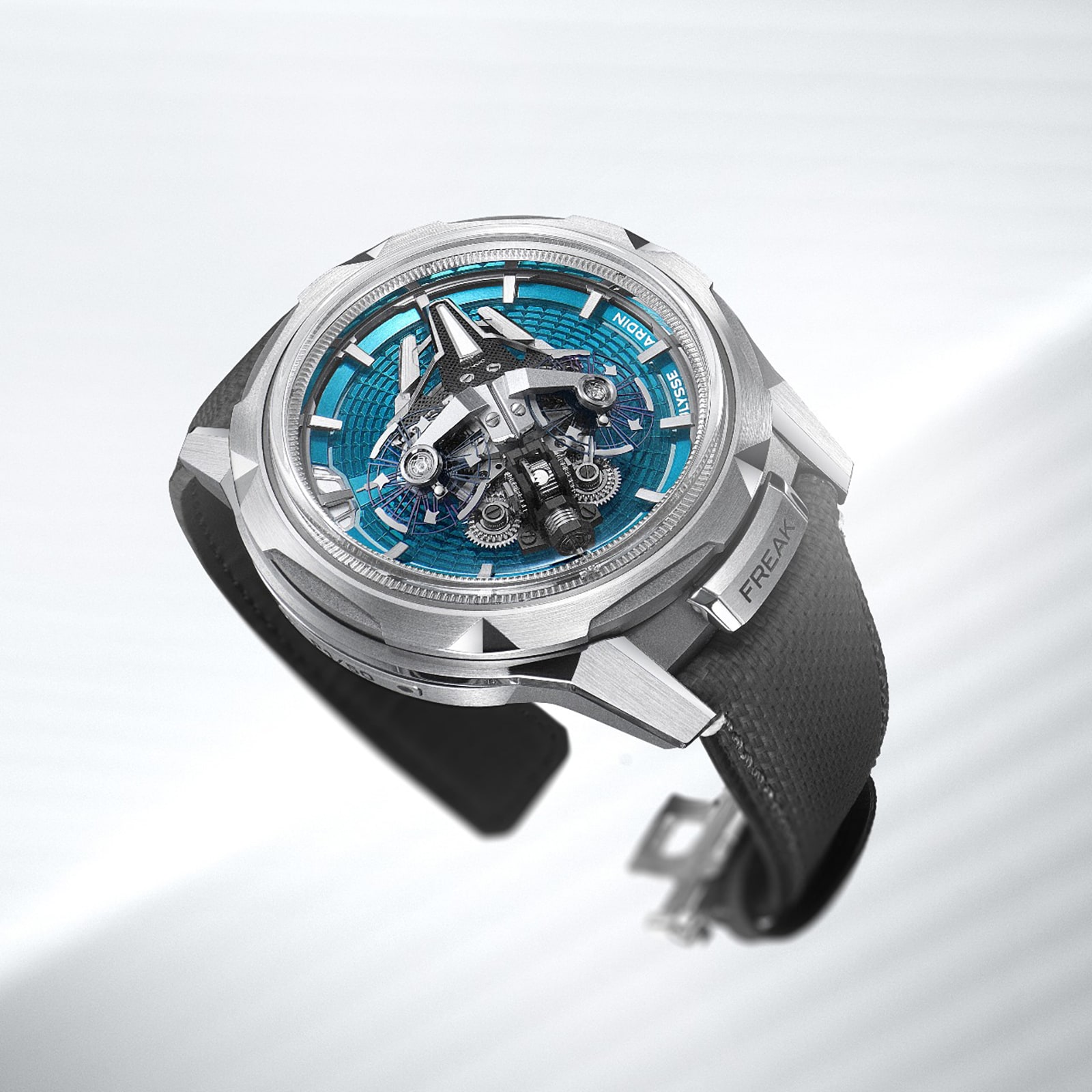 Ulysse Nardin Freak S Enamel Limited Edition 45mm Mens Watch Turquoise