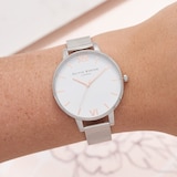 Olivia Burton Classic 38mm Ladies Watch White And Silver
