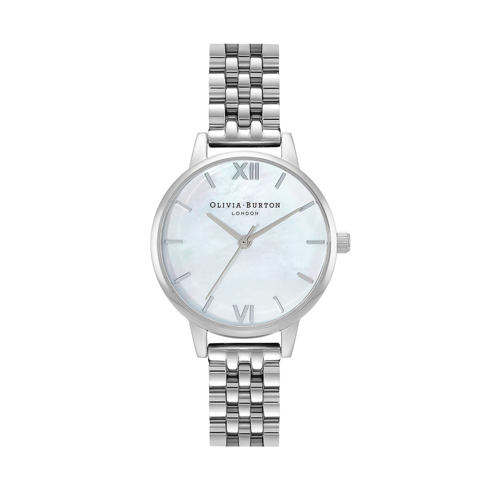 Classic 30mm Ladies Watch Mother Of Pearl Silver