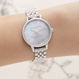 Olivia Burton Classic 30mm Ladies Watch Mother Of Pearl Silver