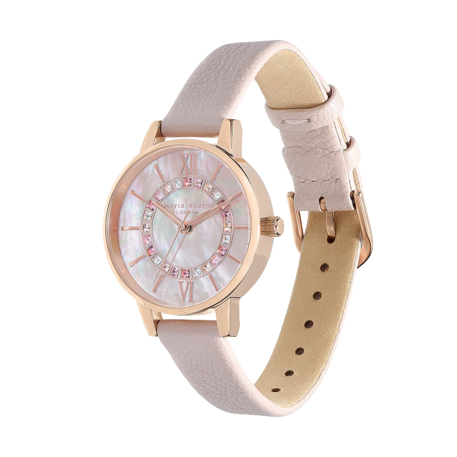 Olivia Burton Wonderland 30mm Ladies Watch Pink Leather OB16WD93