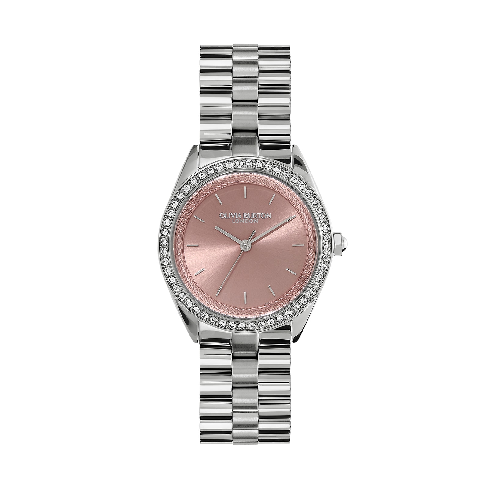 Olivia Burton Sports Luxe Bejewelled 34mm Ladies Watch Rose