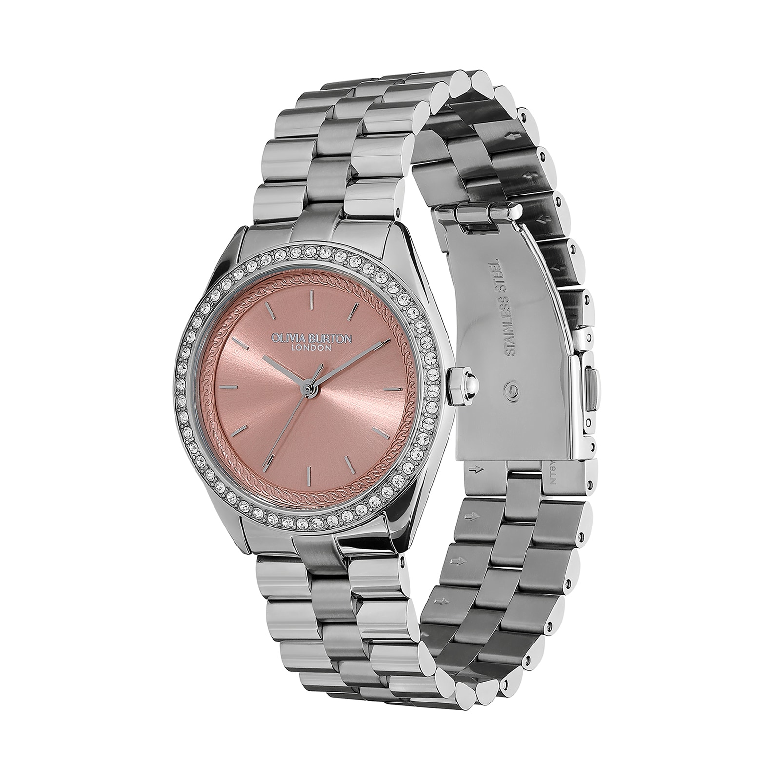Olivia Burton Sports Luxe Bejewelled 34mm Ladies Watch Rose