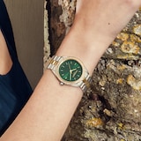 Olivia Burton Sports Luxe Bejewelled 34mm Ladies Watch Forest Green